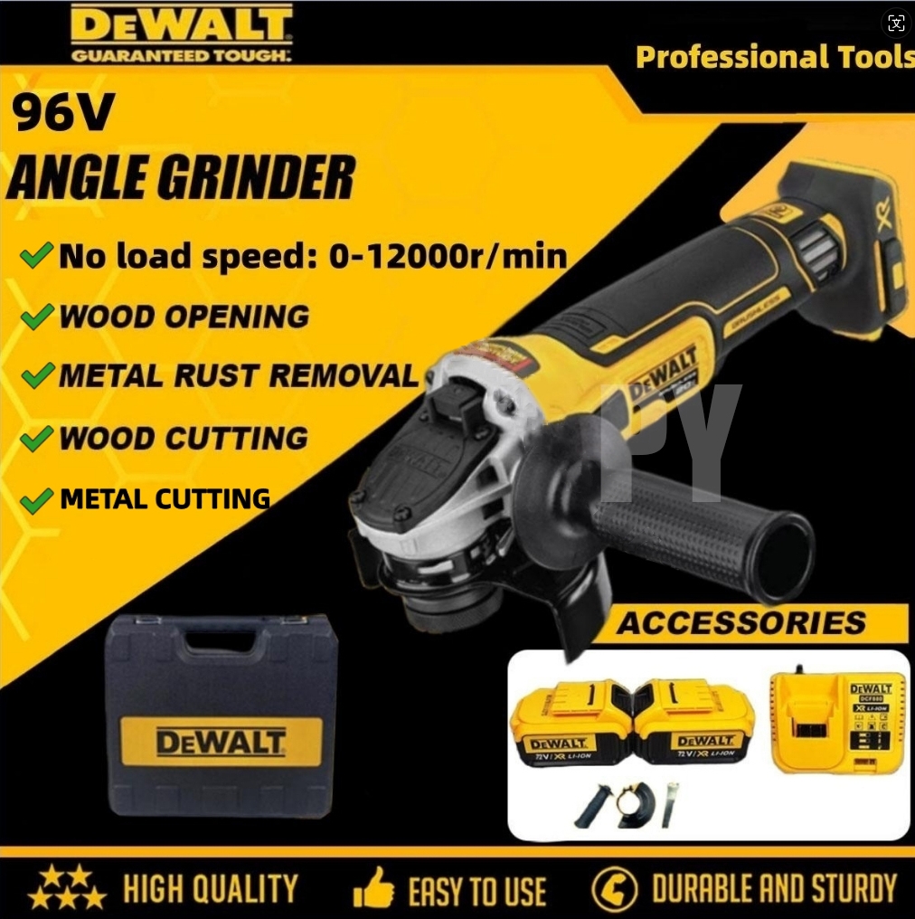 DeWalt DCG406 XR Li-Ion Bezszczotkowa, akumulatorowa, 125 mm (5&quot;) Szlifierka kątowa z przełącznikiem łopatkowym