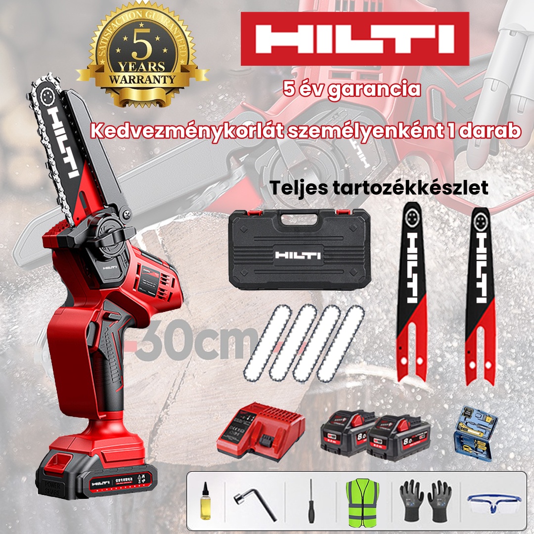 Hilti hordozható újratölthető lítium láncfűrész