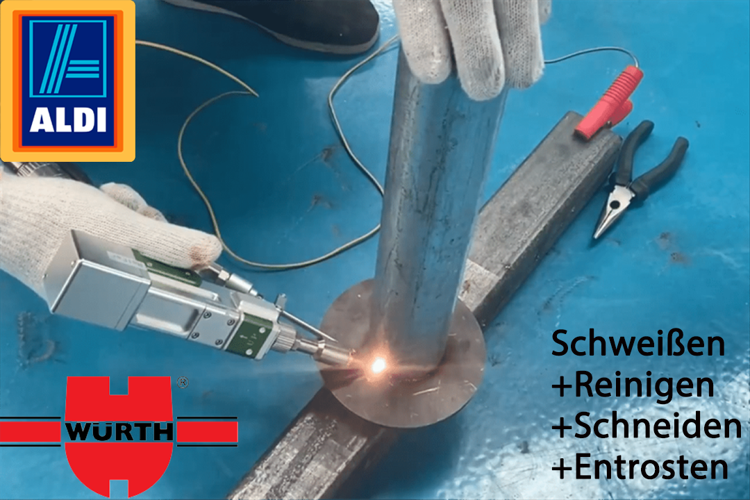 [SAVE 90%] Würth 7000W Innovative tragbare Laserschweißpistole 4-in-1 (Schweißen + Reinigen + Schneiden + Entrosten)