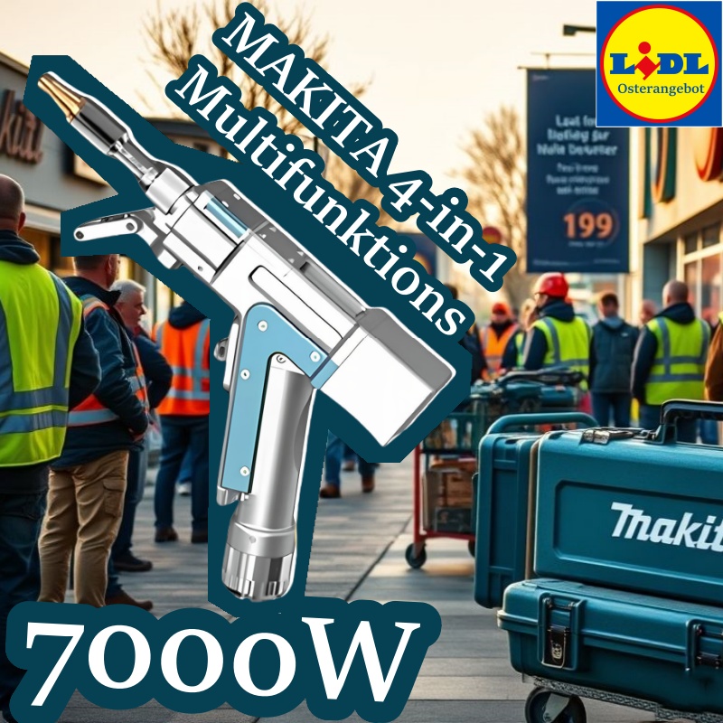 MAKITA 4-in-1 Multifunktions-Laserschweißpistole – Schweißen, Schneiden, Entrosten &amp; Reinigen in einem Gerät!