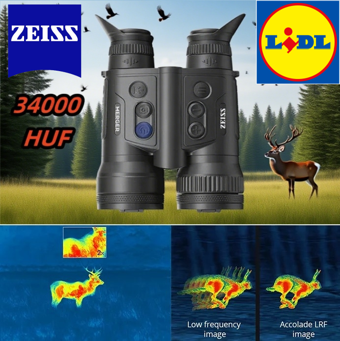 [Prémium] ZEISS Victory 8x42 hőkamerás távcső | 50 Hz-es nagy teljesítményű érzékelő (2025 új) | Éjjellátó és vadászati célra optimalizált | Akár 1500 m-es hatótávolság