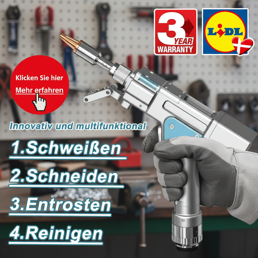 Makita 4-in-1 Multifunktions-Laserschweißpistole – Schweißen, Reinigen, Entrosten &amp; Schneiden in Einem!